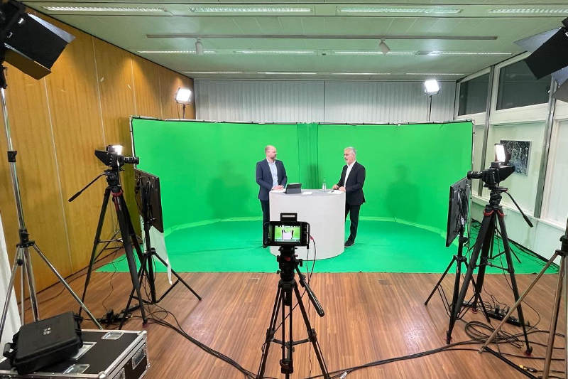 Greenscreen TV-Studio mieten